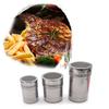 Сито для специй из нержавеющей стали с крышкой, вращающаяся крышка с мелкой сеткой, банка для приправ для перца, кофейного порошка, специй для барбекю, пищевая соль, сахарница
