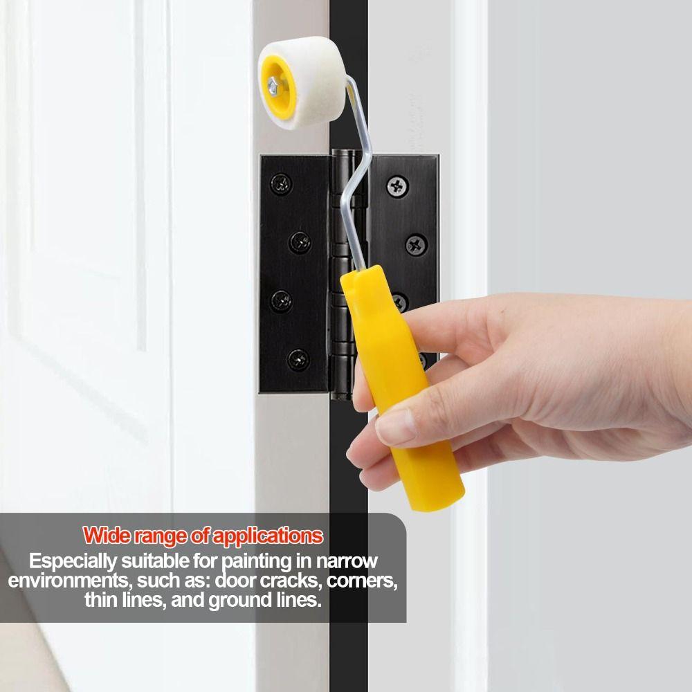 Plastic Trim Edge Brush Roller Ergonomic Design Wool Roller Brush Small Paint Brushes Ceilings