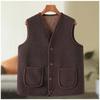 Lamb Hair Vest Female Mother Autumn and Winter with Thick Velvet Vest Casual Sherpa Gilet