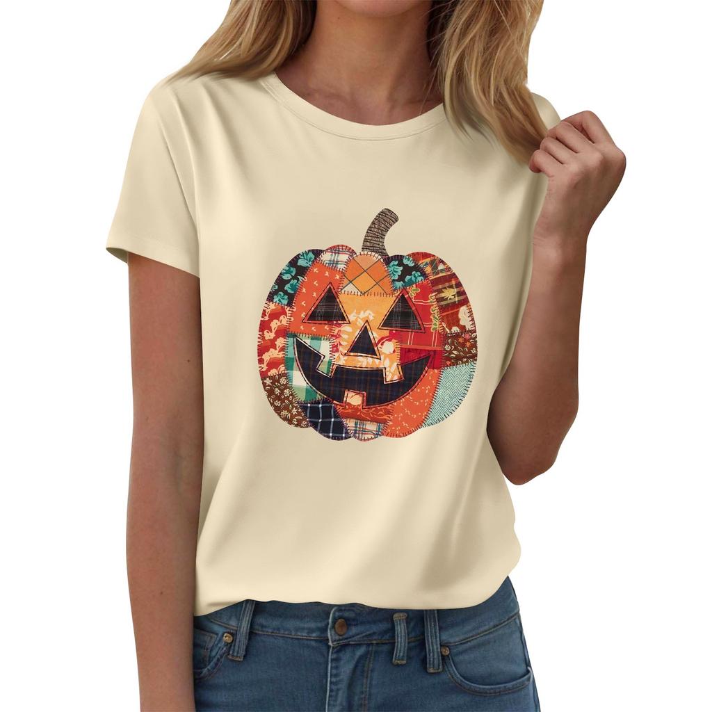 Женские футболки, Женские топы с коротким рукавом, Летняя мода, Повседневные стильные футболки с круглым вырезом, Туники