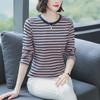 Women's Autumn Long-Sleeve Cotton T-Shirt – Large Size, Loose Fit, Fashionable Bottoming Shirt for Middle-Aged and Elderly