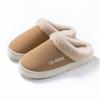 Men's Home Thick Bottom Anti Slip And Velvet Warm Cotton Slippers In Autumn And Winter