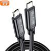 Кабель для передачи данных USB5 Type-C, Высокоскоростной, Совместим с Thunderbolt 5, Поддержка дисплеев 8K/16K, 240 Вт.