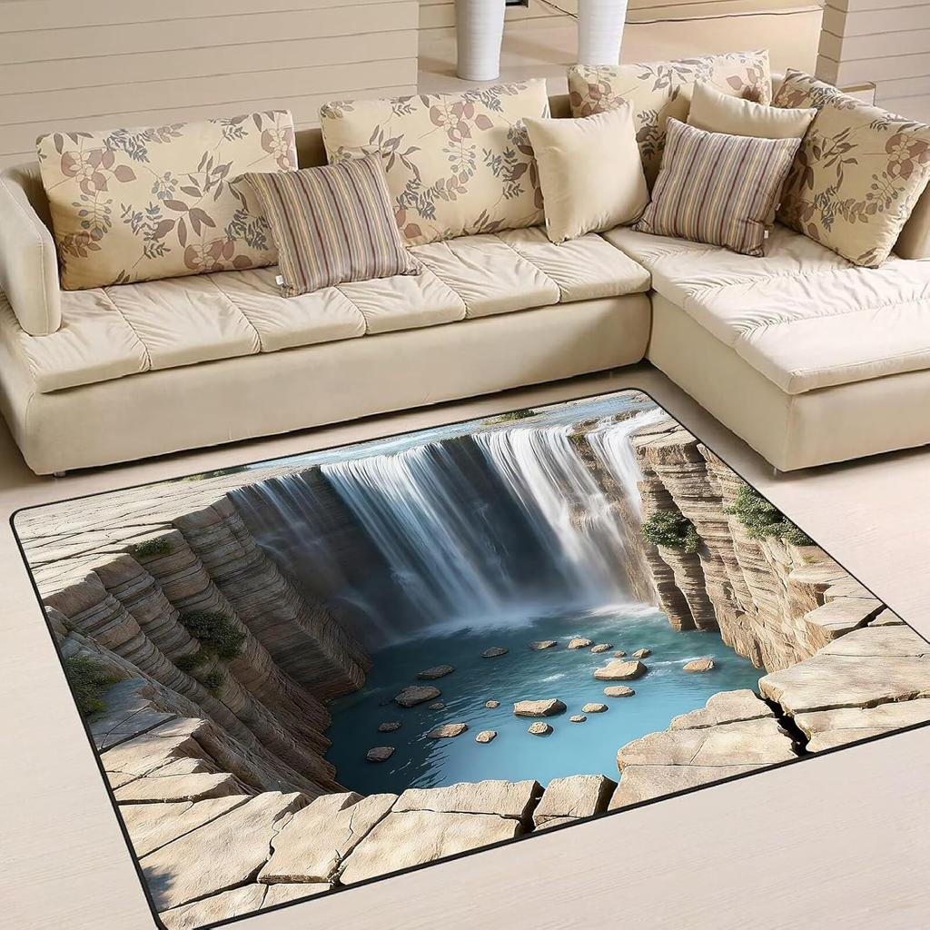 Lava Volcano Breaking Through Soil Hot Melting Carpet Mats Bedrooms Living Rooms Coffee Tables Floor Mats  Home Decor  Rug
