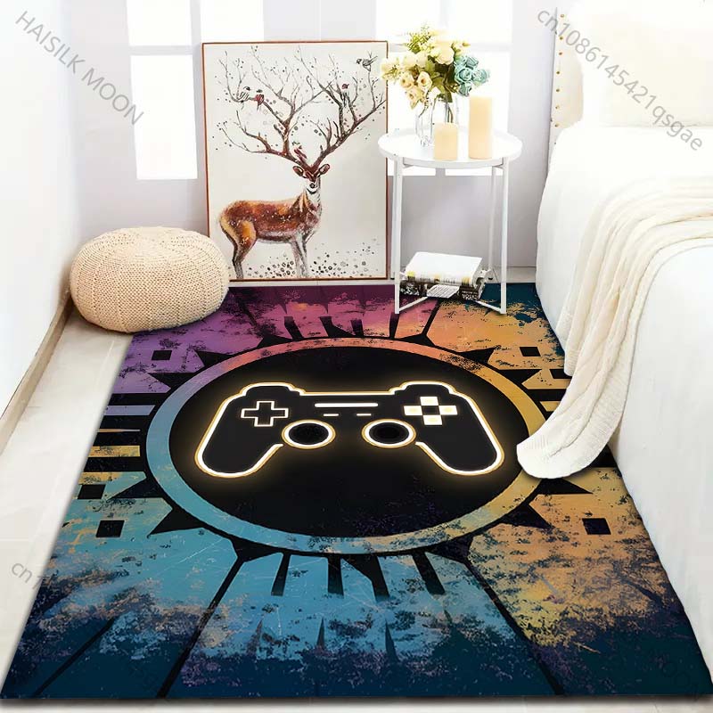 15 Sizes Game Controllers Gamer Carpet for Living Room Home Decor Non-slip Floor Mat for Boys Room Modern Rug Washable Rugs
