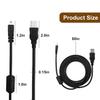 USB-кабель UC-E6 Замена USB-кабеля для передачи данных и зарядки камеры Фотопередача High-Speed Совместим с зарядным кабелем Nikon Coolpix