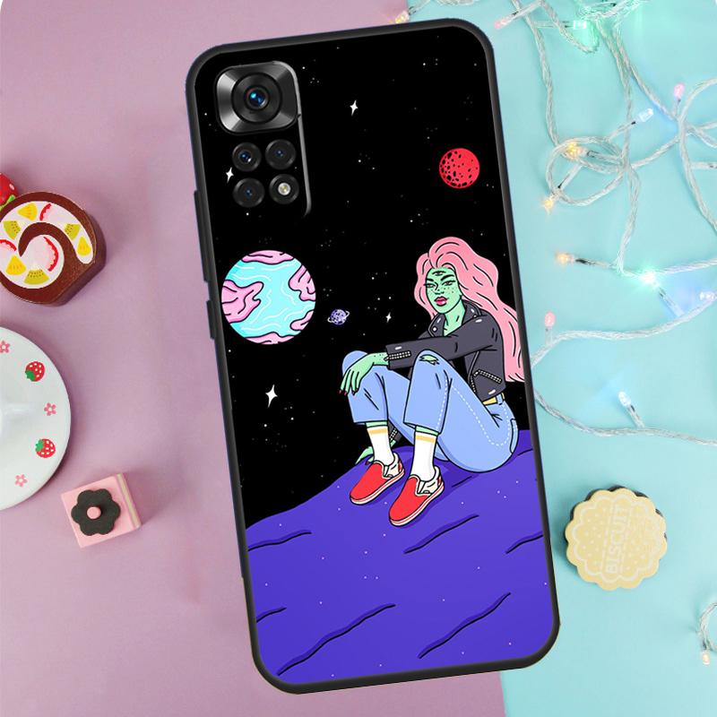 Hippie Grunge Art Case For Xiaomi Redmi Note 13 Pro 14 9 10 11 12 9S 10S 11S 12S Redmi 14C 10C 12C 13C Cover