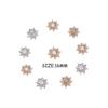 10PCS 16MM DIY Flatback Hairpin Accessories Pearl Buckle Snowflake Buttons Apparel Sewing Rhinestone Button