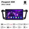 Android Car-Play Автомагнитола Для Peugeot 508 2011-2018 Мультимедийный Плеер Головное Устройство Стерео Навигация GPS BT WIFI, 8 ЯДЕР ,2+32ГБ