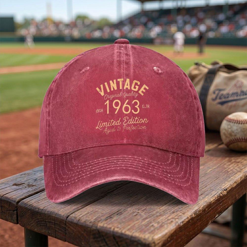 Born Vintage Washed Baseball Cap Adjustable Buckle Lightweight Breathable Unisex Daily Commuting Travel Gift