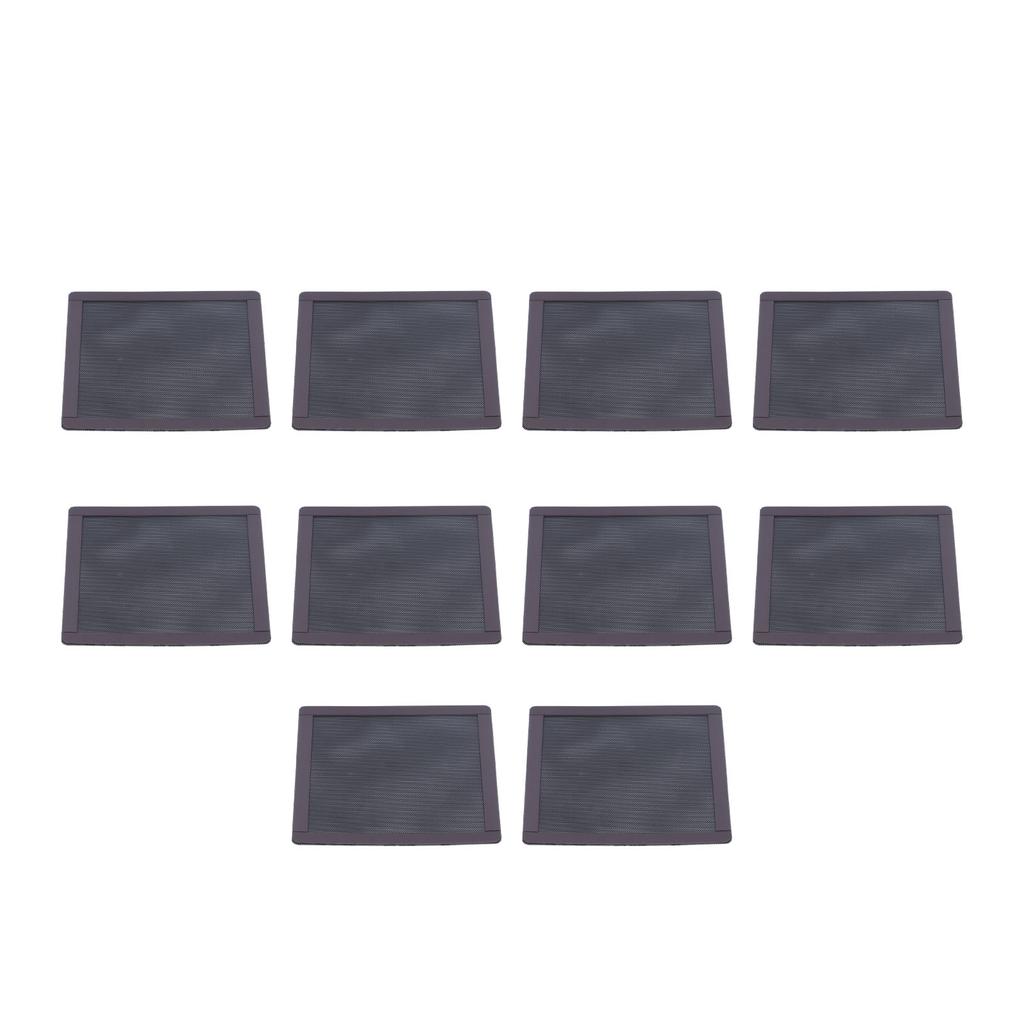 10Pcs Fan Dust Filter Mesh PVC Magnetic Frame PC Computer Case Cover 140mm Black