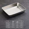 Multi-Purpose Rectangular Stainless Steel Serving Tray