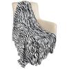 Flannel Fleece Throw Blanket for Couch Zebra Blanket Black White Fuzzy Lightweight Warm Cozy Comfy Soft Blanket for Bed Sofa#(1)