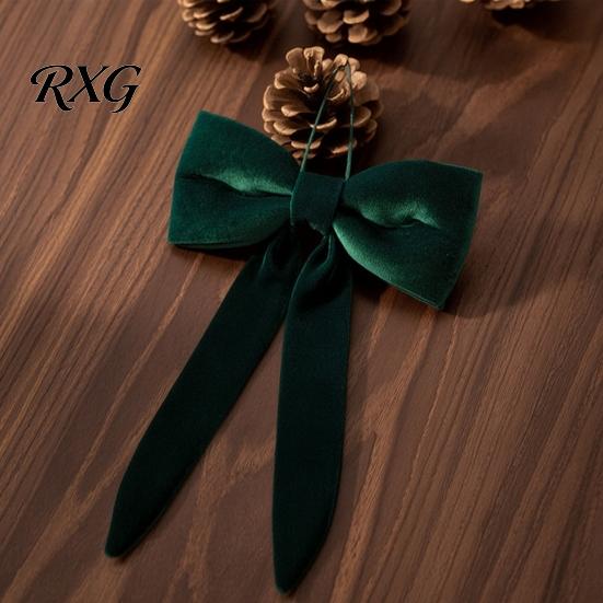 Velvet Bows for Holiday Decor Bow Christmas Decoration, Soft Plush Xmas Tree Home Furnishing Accessories Ornament DIY Wall, Mirror, Wreath,