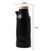 Wooden Cover Ceramic Oil Pot Household Leak-proof Oil & Vinegar Pots Porcelain Kitchen Soy Sauce Pot Oil Tank Seasoning Bottle
