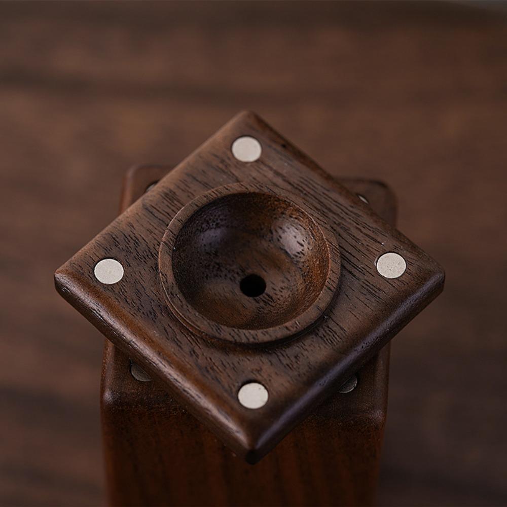 High-end Black Walnut Wood Toothpick Box Toothpick Dispenser Container Living Room