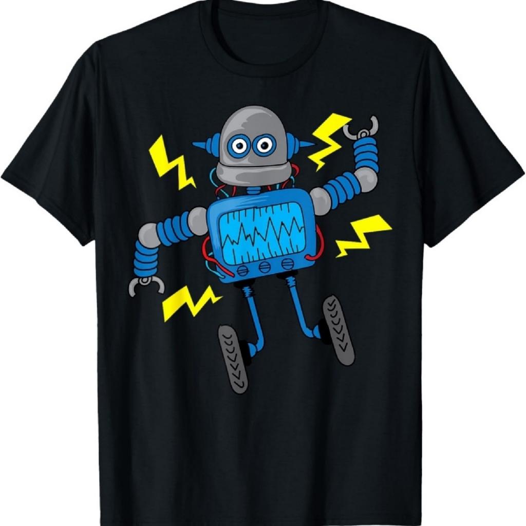 Cool Robot Art For Boys Girls Kids Robotics Engineer Robot T-Shirt
