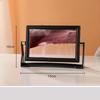 Creative Moving Sand Art Painting Square Glass 3D Deep Sea Sandscape Quicksand Hourglass Rotatable Flowing Sand Home Decor Gifts