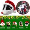 Handmade Plush Cute Helmet Cover Christmas Hat Festive Helmet Sleeve Motorcycle Helmet Protection Accessories
