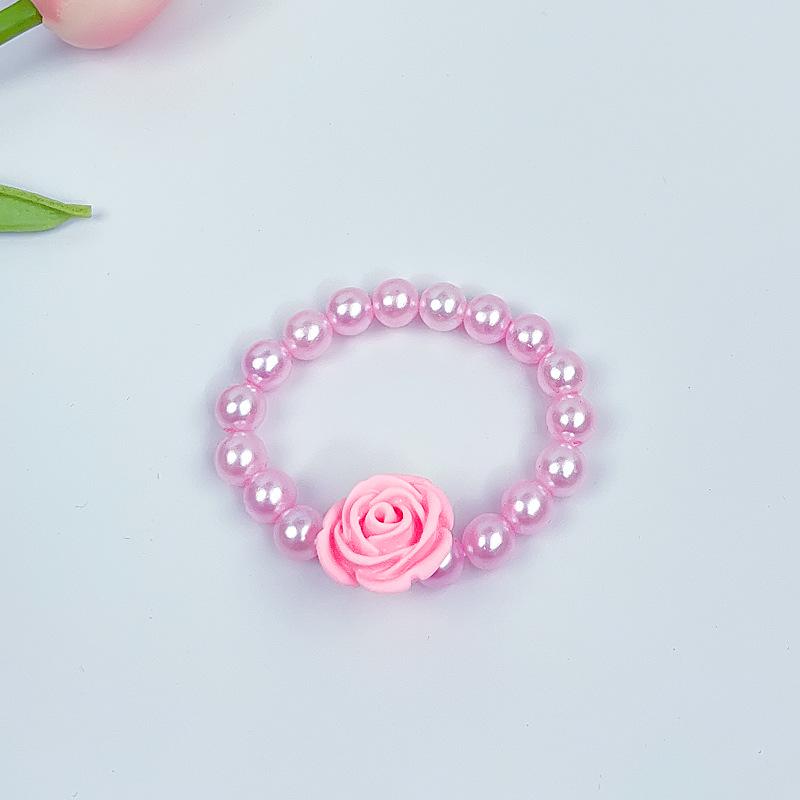 Мультяшный кулон-русалка, браслет из бусин для девочек