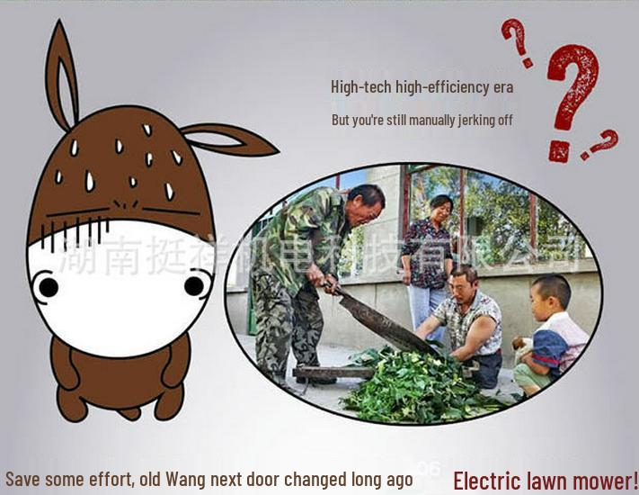 220V Electric Grass Cutter & Fodder Chopper for Small Households: Ideal for Chickens, Ducks, & Pigs