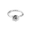 Pandora 193215c01 Moment Rose In Bloom Silver rIng
