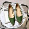 Модные остроносые балетки для женщин Весна и Осень 2025 Новые туфли с неглубоким вырезом Большие размеры Повседневная женская обувь 44 43 Лоферы Женские
