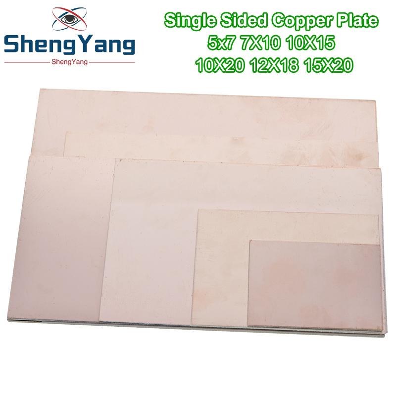 TZT 5x7 7x10 10x15 10x20 15x20 12x18cm Single Side Copper Clad Plate Diy Kit