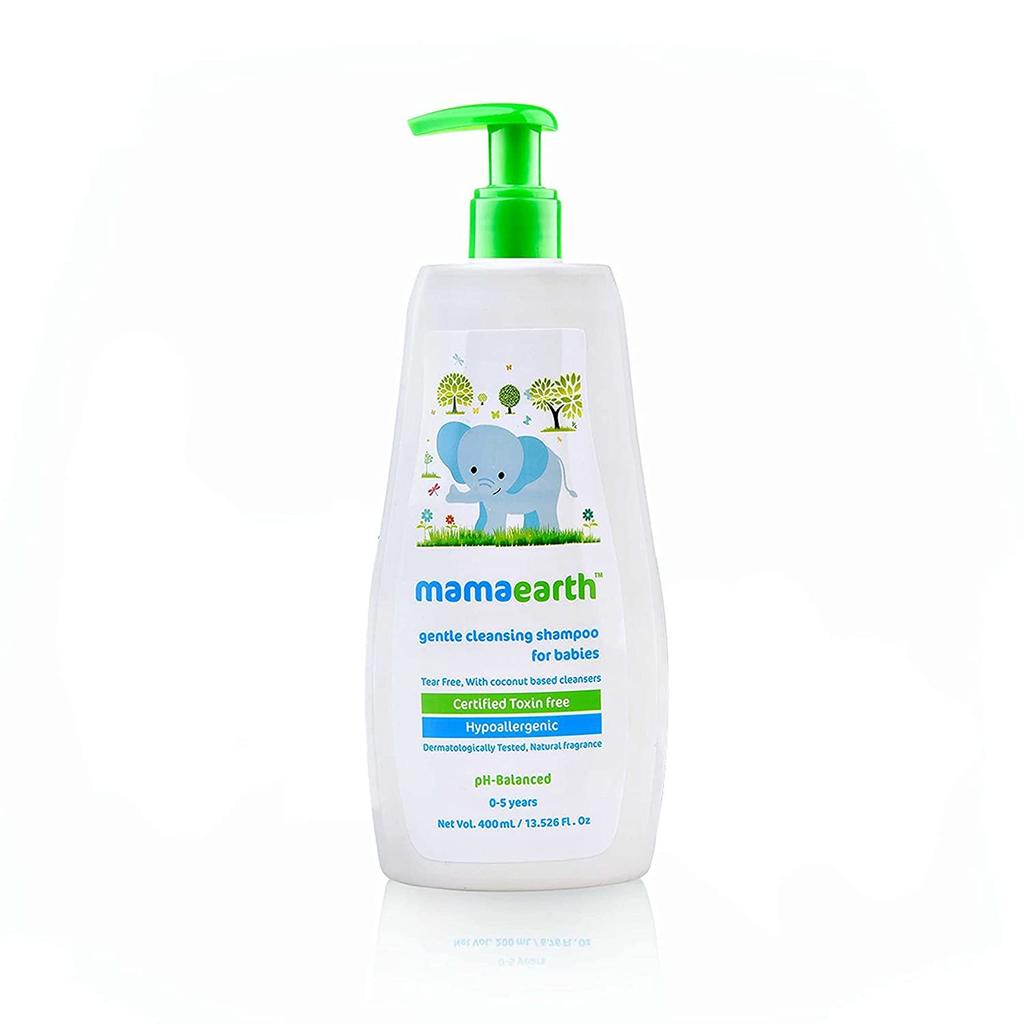 Mamaearth Baby Shampoo 400ml With Coconut Jojoba Aloe Calendula | Gentle Tear-Free Hair Cleanser For Soft Nourished Scalp