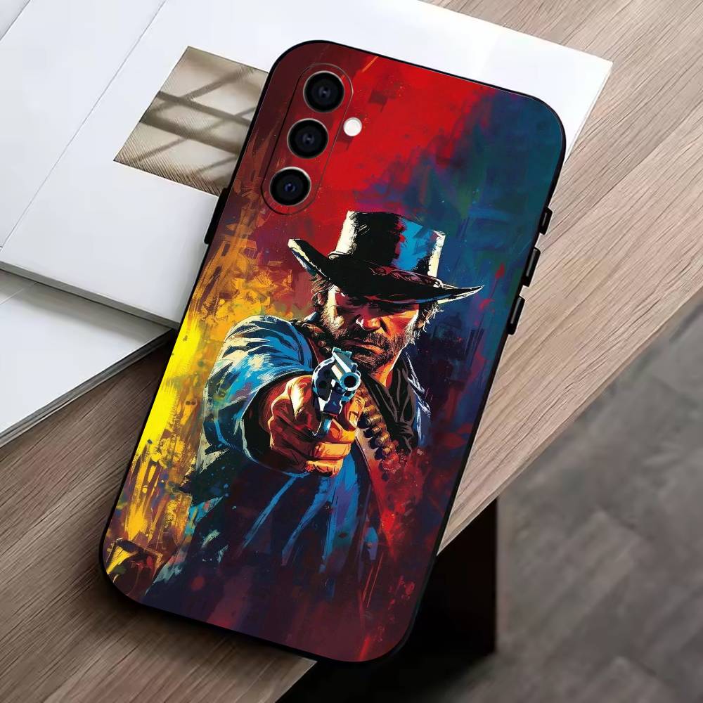 RDR2-Артур Морган Чехол для телефона для Samsung Galaxy A73, A72, A71, A70, A53, A52, A51, Мягкий силиконовый черный чехол