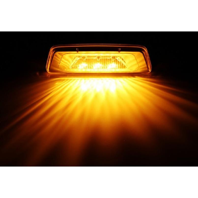 Хромированные светодиодные габаритные огни с прозрачными линзами и янтарными светодиодами для колесной арки, боковые, для Kenworth T680..