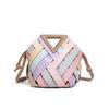 Large Capacity Women's Handbag with Triangle Magnetic Buckle & Hollow Crossbody Design - Fashionable Mother-Child Shoulder Bag