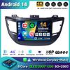 Android 14 Carplay DSP Car Radio For Hyundai Tucson IX35 3 2015 2016 2017 2018 Multimedia Video Player Navigation GPS Head Unit