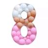 User Friendly Latex 3D Number Balloon Display Stand For Festival Event Baby Showers Photo Backdrops