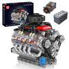 Mould King 10171 MOC Technic LSX454 (V8) 8-Cylinder Inline Gasoline Engine Building Kit with Motor and Box (Over 487 Results)