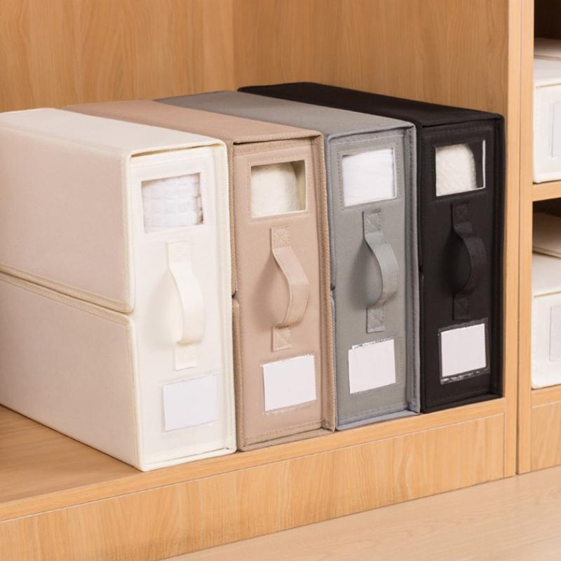 Коричневый/бежевый/черный/серый 1 шт. Складной ящик для хранения простыней, штор и одеял с ручкой и молнией, вместительный органайзер для хранения простыней.