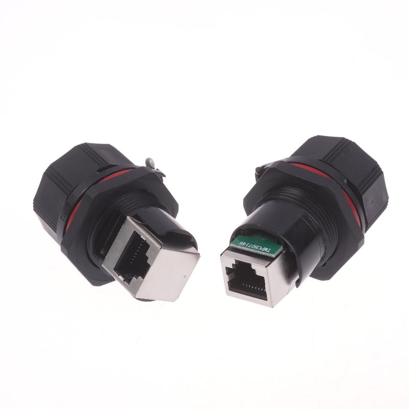 Новый водонепроницаемый сетевой разъем RJ45, пылезащитная крышка, гнездо, адаптер сигнала, разъем RJ45 для оборудования автоматической связи