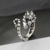 Personality Fierce Tiger Ring Adjustable Opening Ring Animal Style Ring Jewelry Accessories