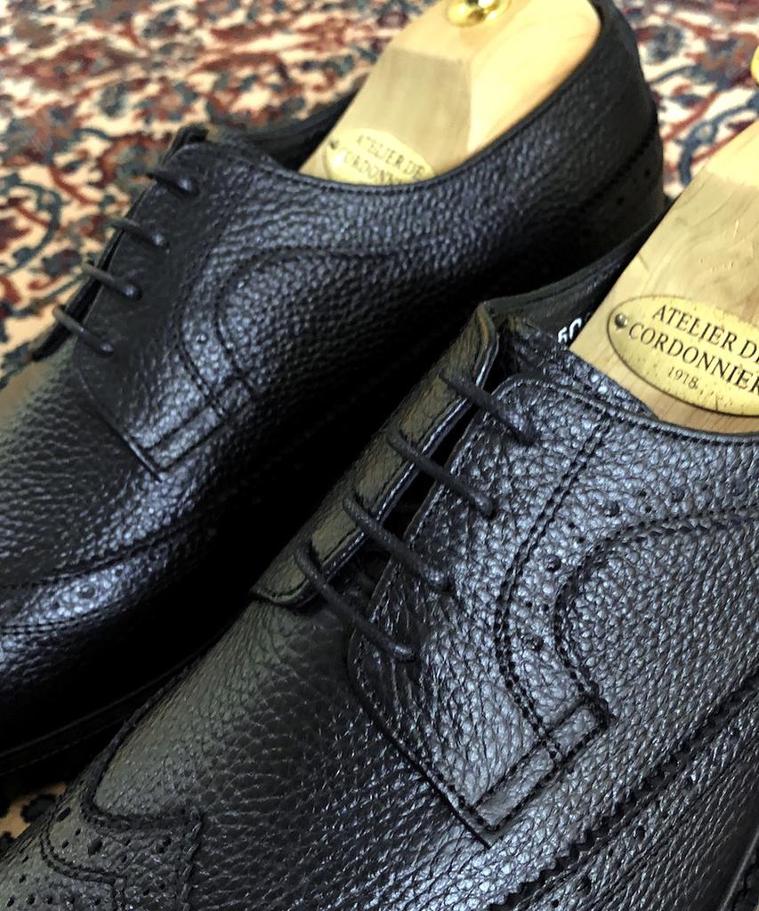 Joenshoe Harmonic Full Wingtip Oxford Black
