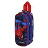 Double 3D Pencil Case - Spiderman Wall - Red - One Size