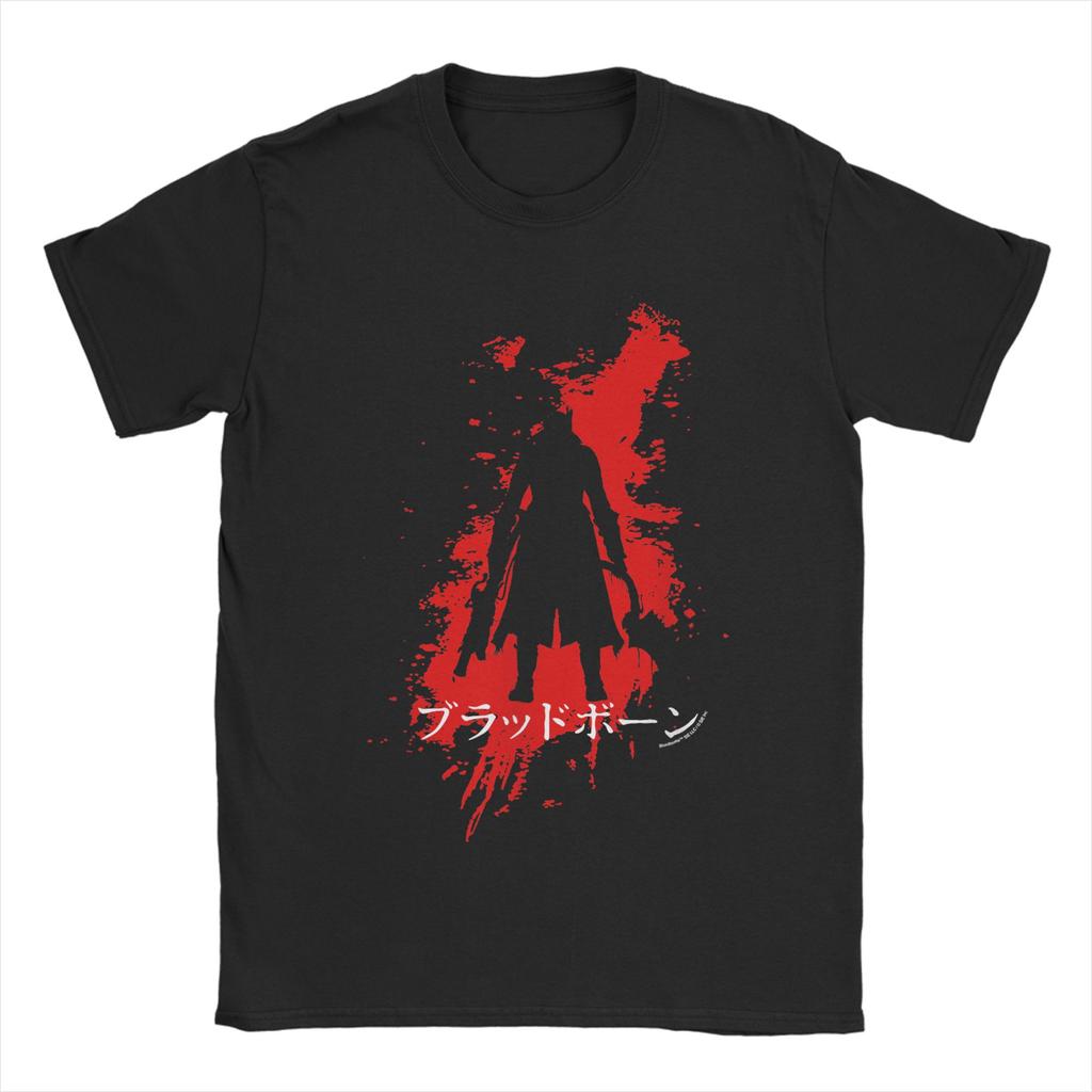 Bloodborne T-Shirt Beach  Streetwear T-Shirts 100 Cotton Trending Tee Shirt For Mens Short Sleeves Loose Top Tees