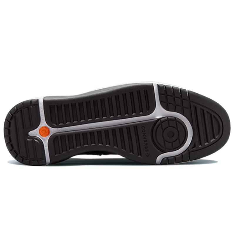 Converse Серия Weapon CX Кожаные полувысокие винтажные баскетбольные кроссовки Унисекс Черные с цветной строчкой