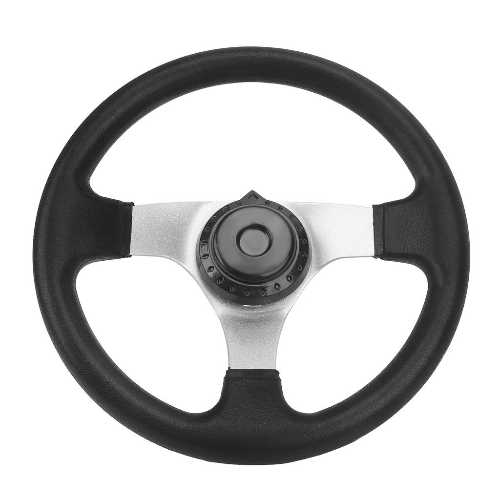 11.8in Steering Wheel with Cap Assy Fit for DIY China Go Kart Karting ATV UTV Bike Parts