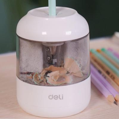 Deli Electric Pencil Электрический высокоскоростной карандаш на батарейках типа АА, совместимый с карандашами и цветным дизайном, длина 5000 мм, небольшой и удобный для подарка