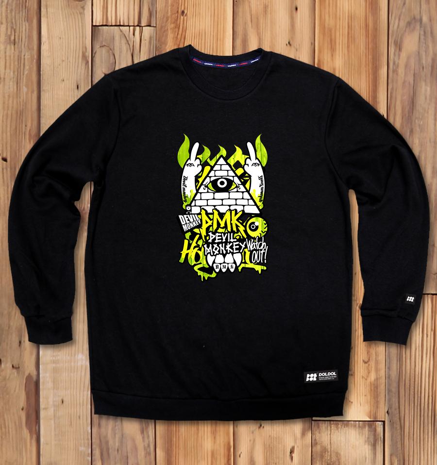 DOLDOL Dmk_Mtm-05 Художник граффити De Vilmonkey Dmk Персонаж Графический свитшот