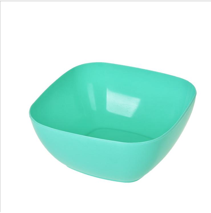 Универсальная квадратная фруктовая тарелка из пищевого пластика, красочная сервировочная миска, конфетница