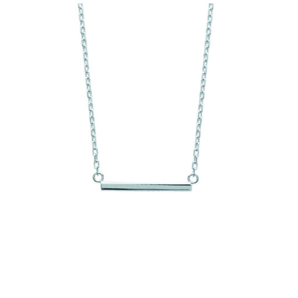 Les Trésors De Lily [K3707] - Silver 'Choreography' Silver Necklace (rhodium-plated) - 18x1 Mm