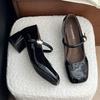 Women High Heels Shoes 2025 New Mary Jane Sandals Designer Loafers Shoes Summer Chunky Lolita Pumps Dress Party Zapatos Mujer