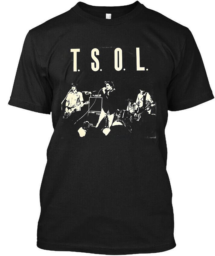 Новый популярный T.S.O.L. Полоса 1981 Позер Подарок для фаната Полный размер S-5XL Унисекс Футболка
