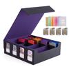Deck Case Trading Card Case Card Case Storage Box with Window Display Slot Divider Card Stopper Be Used for MTG and Various Card Interior 3000+ "Can